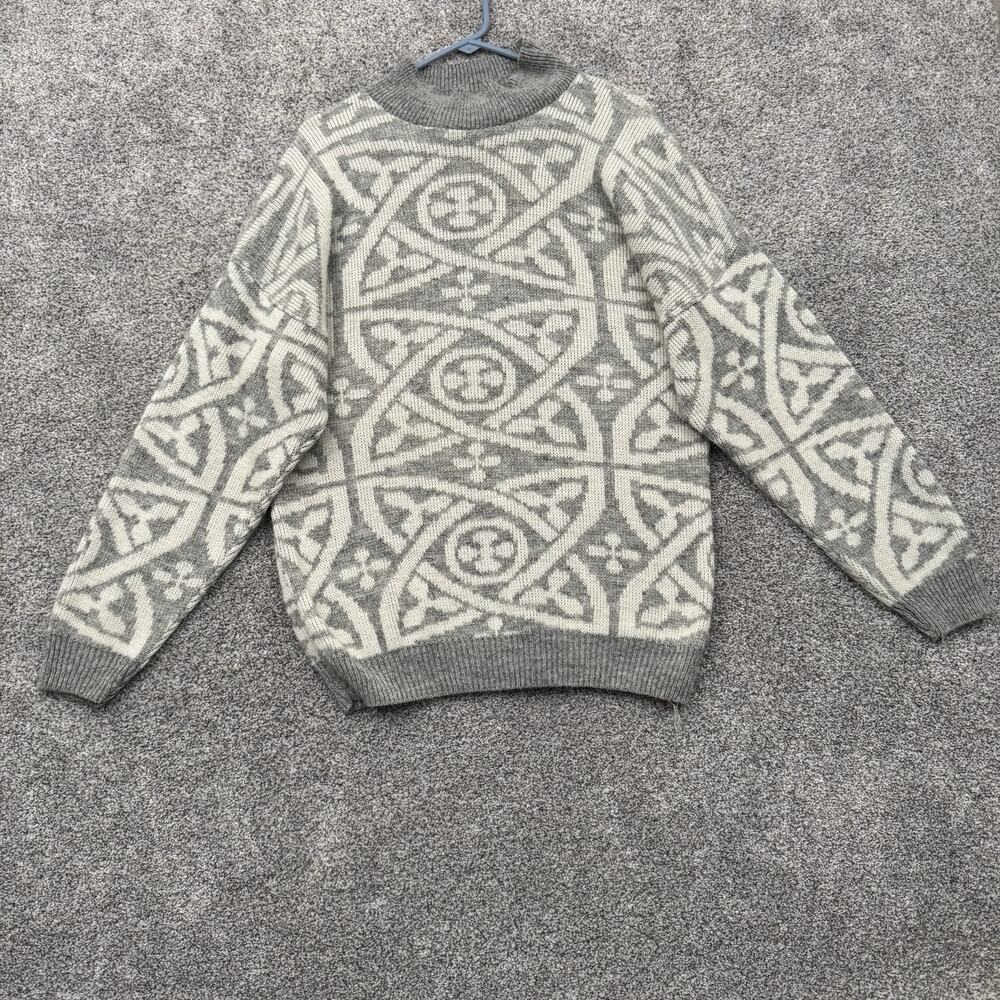 Vintage 80s SK Sport Sweater Womens Large Nordic Geometric Grandpacore USA Cozy